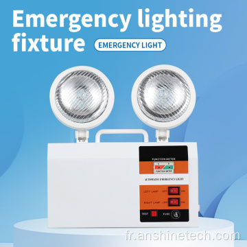 Lampe de secours à deux brûleurs LED au plomb 6 V